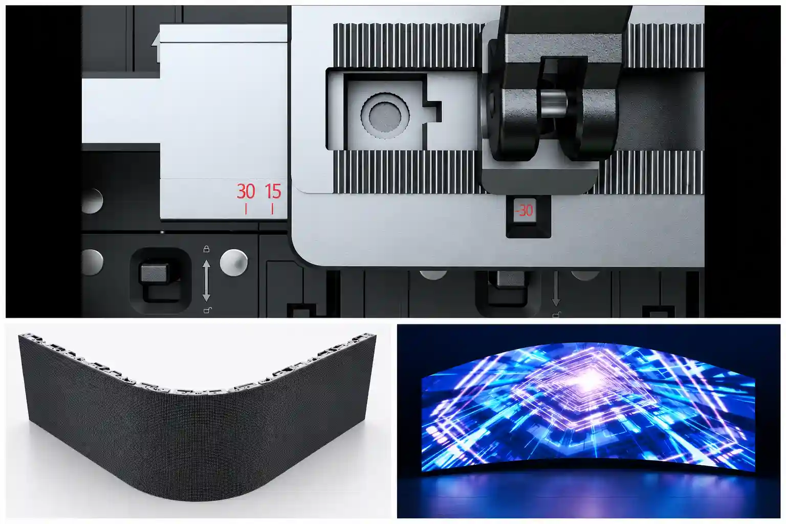 Adjustable Curved LED Display