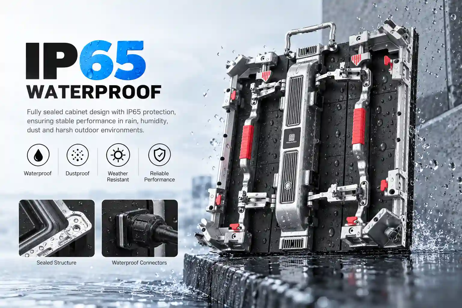 IP65 Weatherproof Protection Outdoor LED Displays