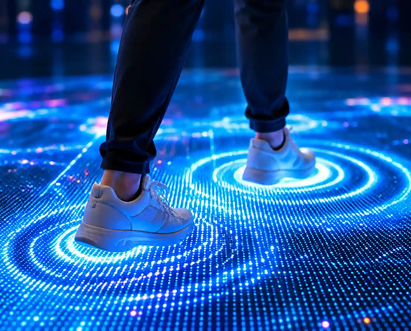 Interactive LED Floor Technology, Make the Screen Respond to Movement