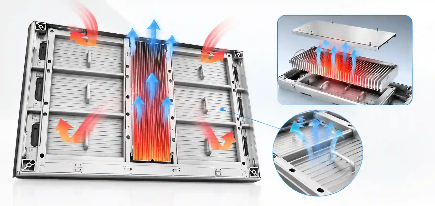 Fanless Aluminum Outdoor LED Display