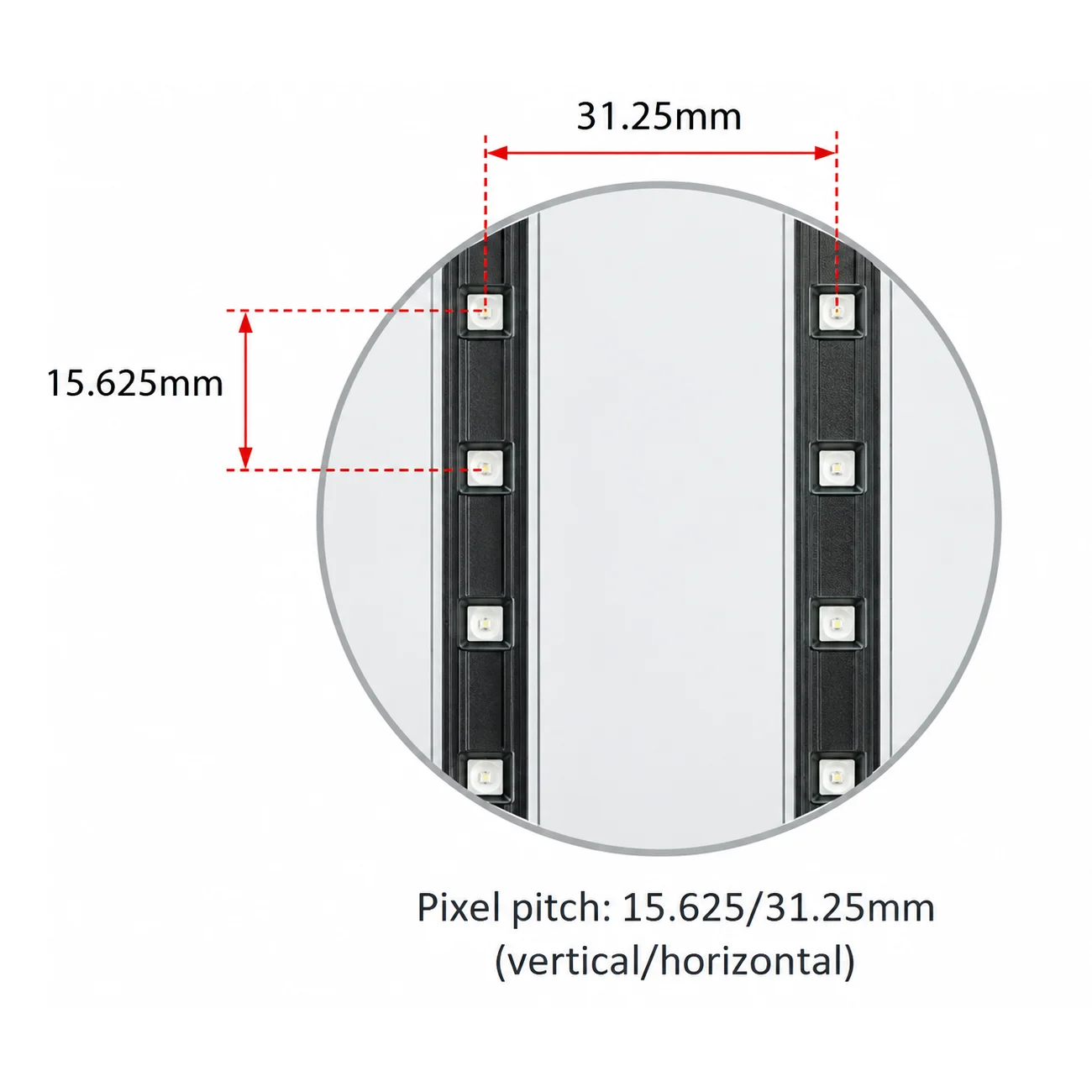 Optimized Pixel Pitch Outdoor Transparent LED Display