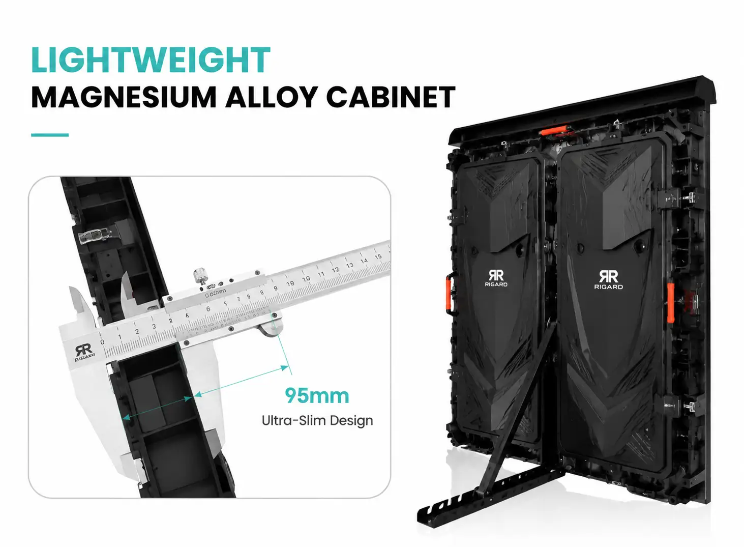 Ultra‑Lightweight & Slim Magnesium Alloy Cabinet Perimeter LED Display