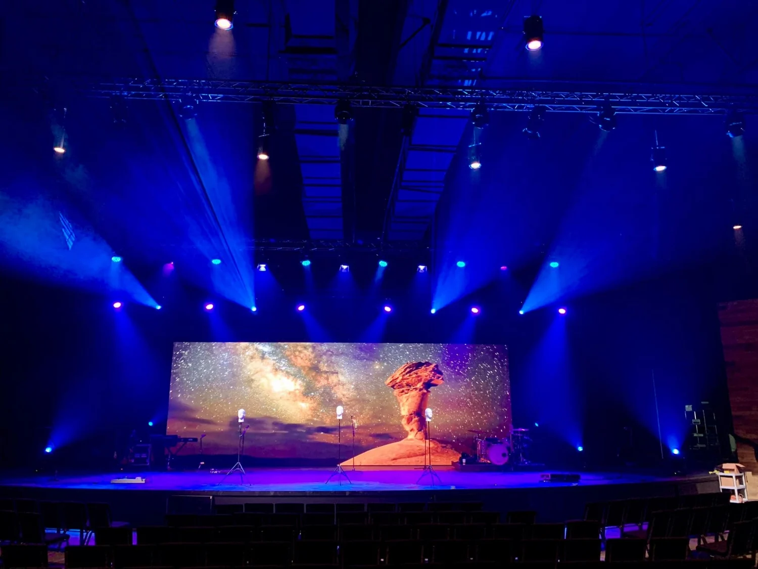 3.91 Pixel Pitch Indoor LED Display Board Project for Church