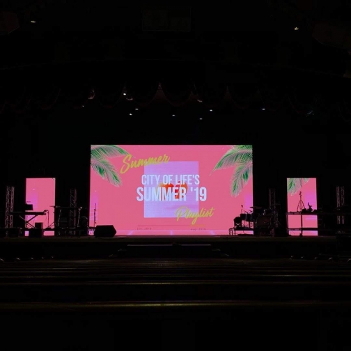 3.91 Pixel Pitch Indoor LED Display Board Project for Church