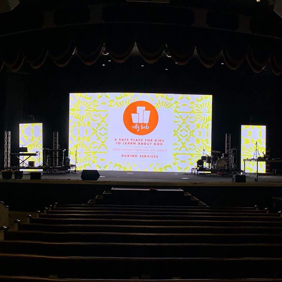 3.91 Pixel Pitch Indoor LED Display Board Project for Church