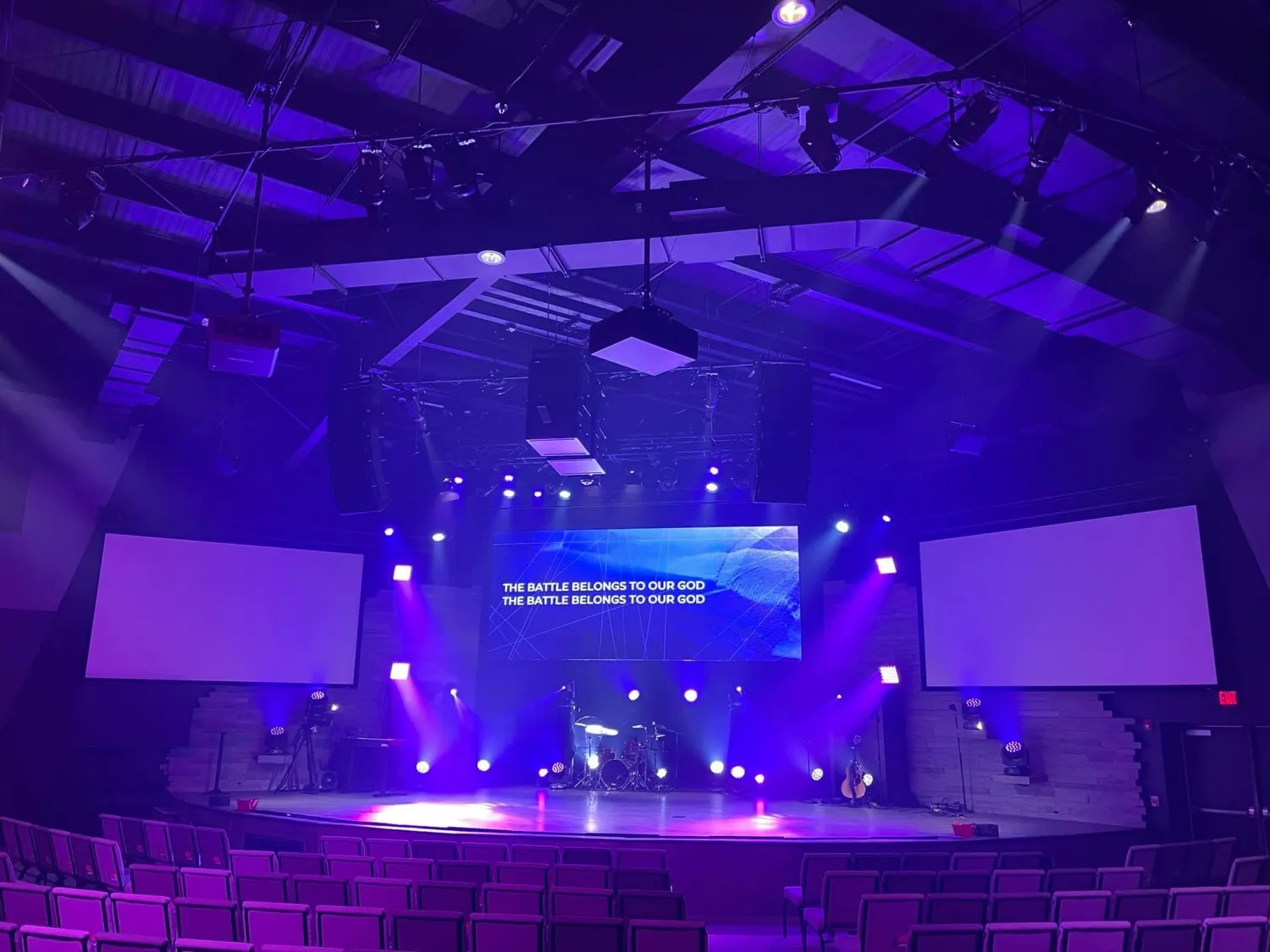 2.5 Pixel Pitch Indoor LED Display Board Project for Church