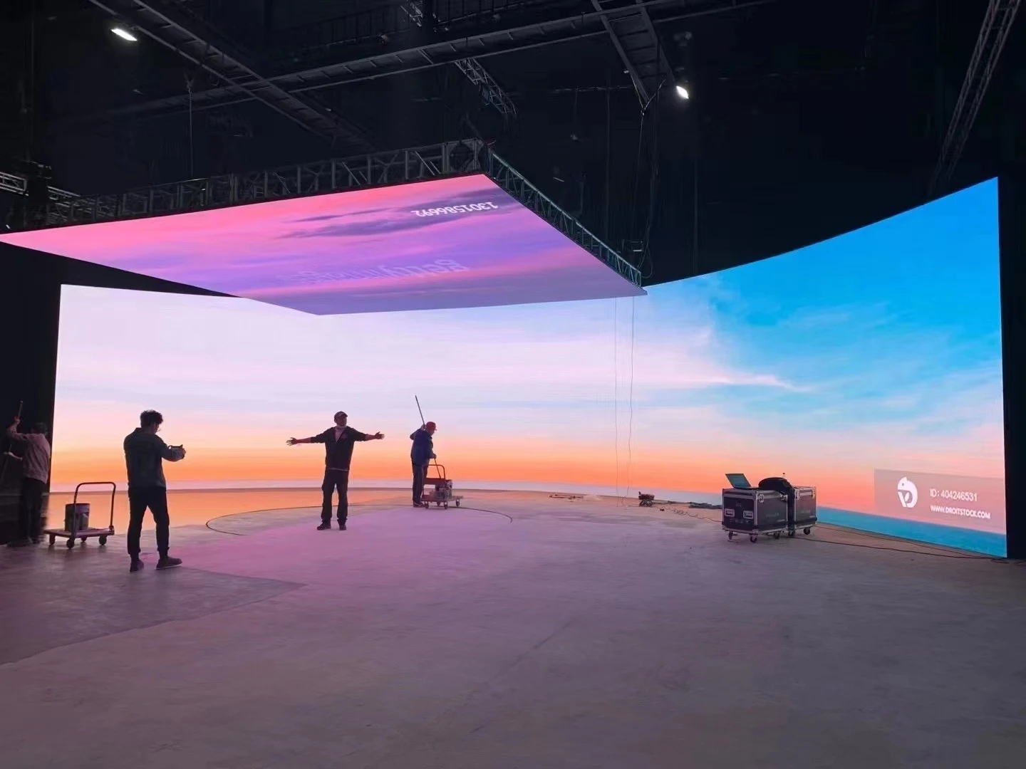 1.56mm Pixel Pitch LED Display Board Project for Film Shooting
