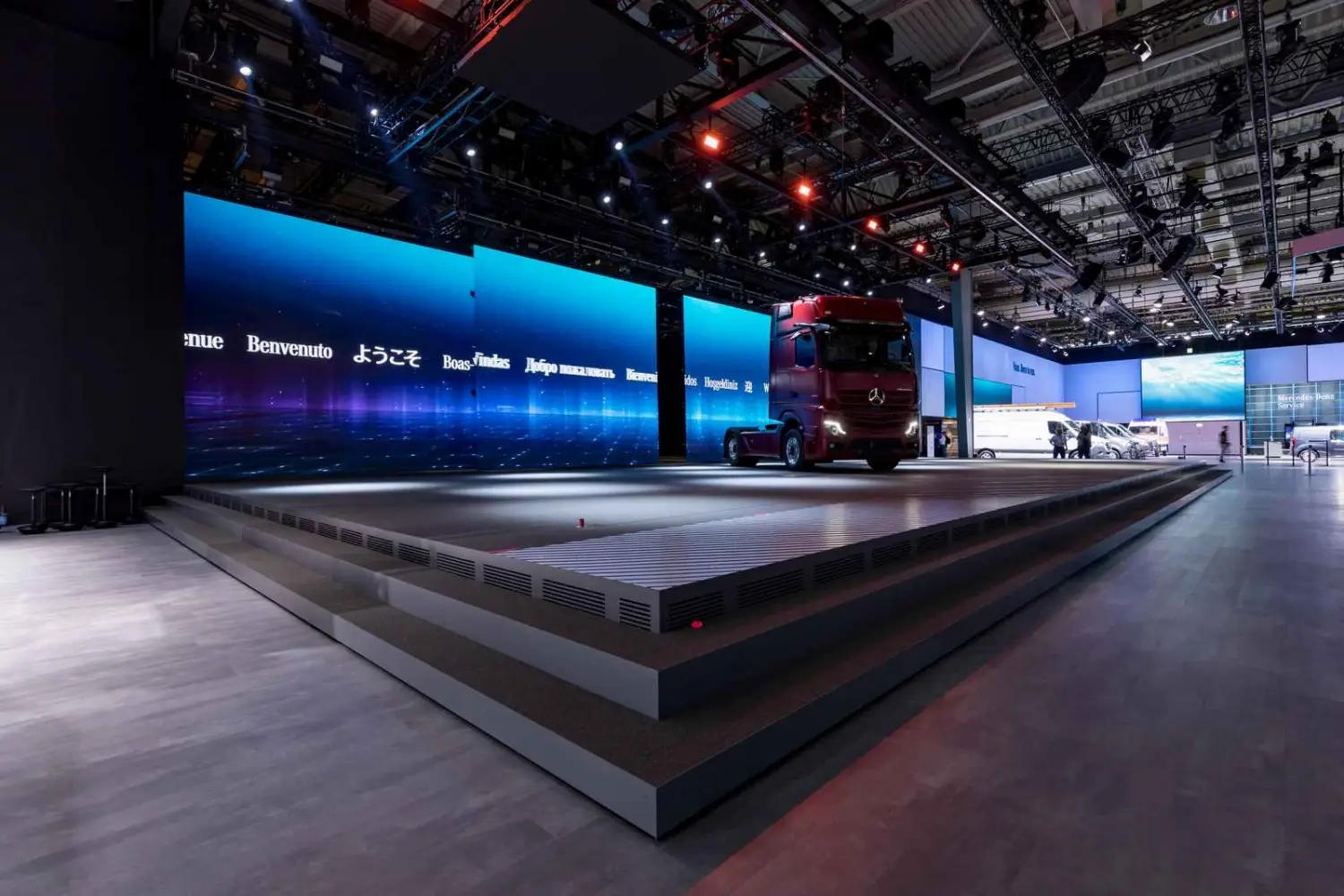 2.97 Pixel Pitch Indoor LED Display Board Project for Daimler Truck Show