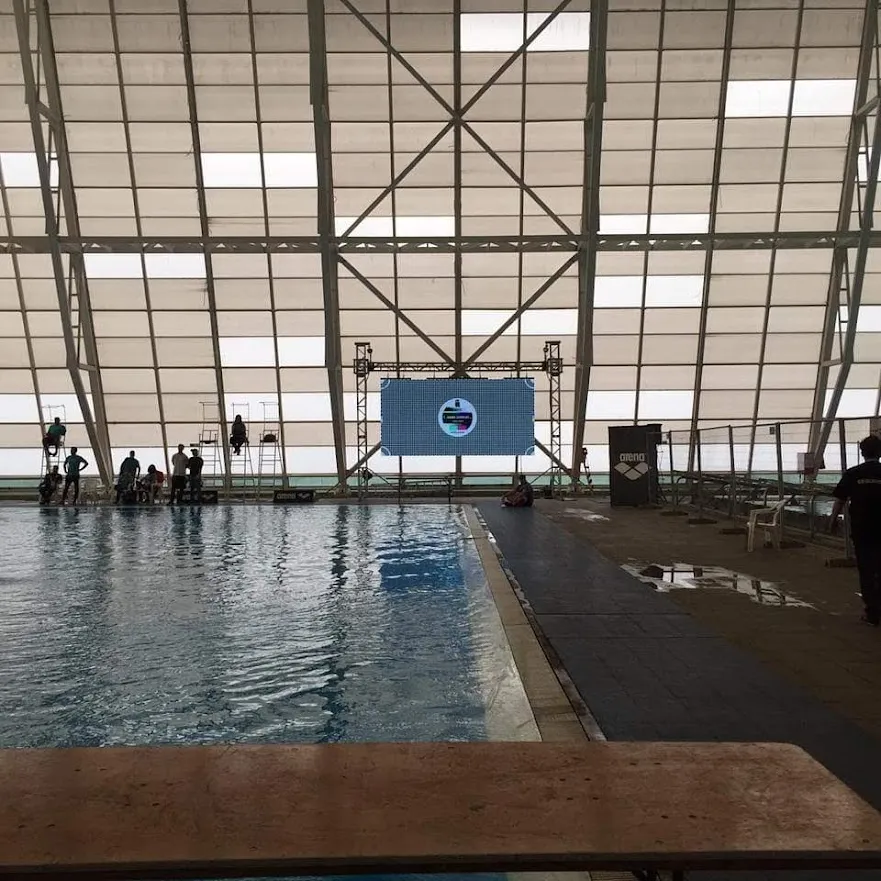 3.91 Pixel Pitch Outdoor LED Display Board Project for Swimming Pool