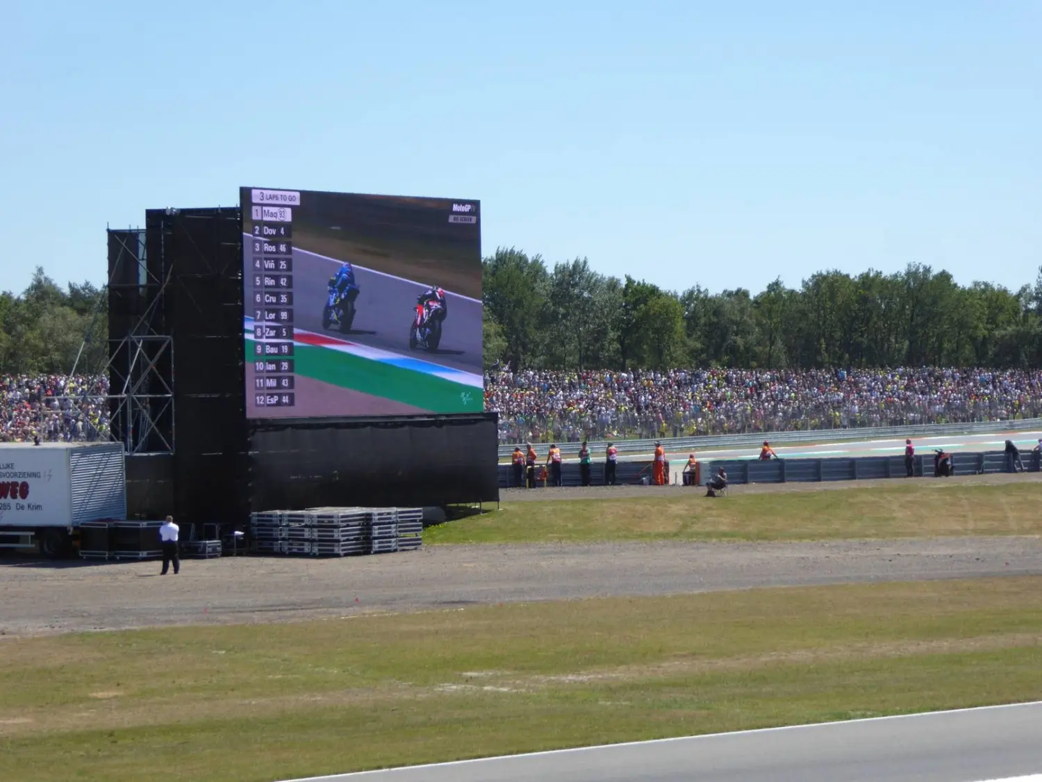 4.81 Pixel Pitch Outdoor LED Display Board Project for Moto Race